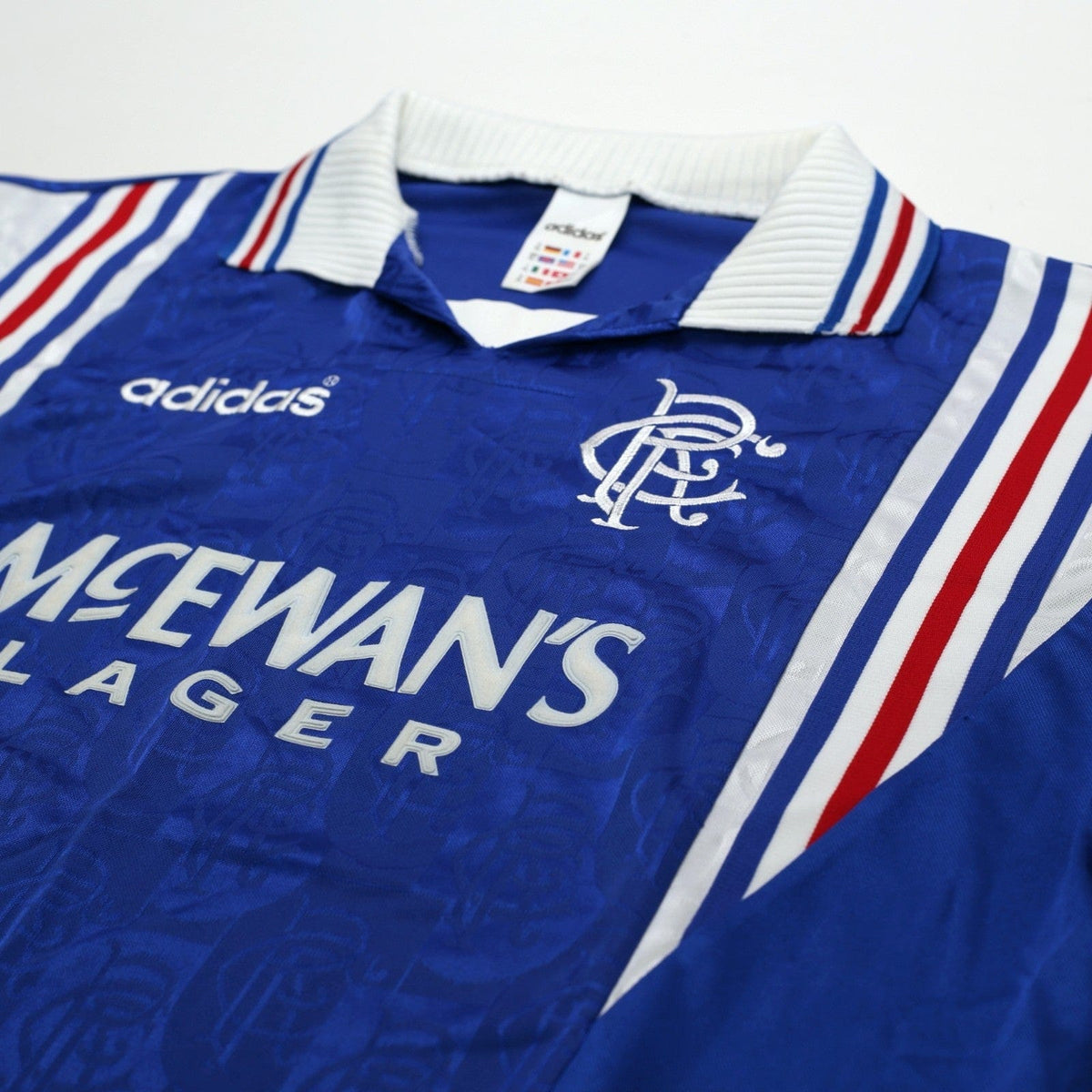 1996/97 Gascoigne #8 Rangers Vintage adidas Home Football Shirt (XL)