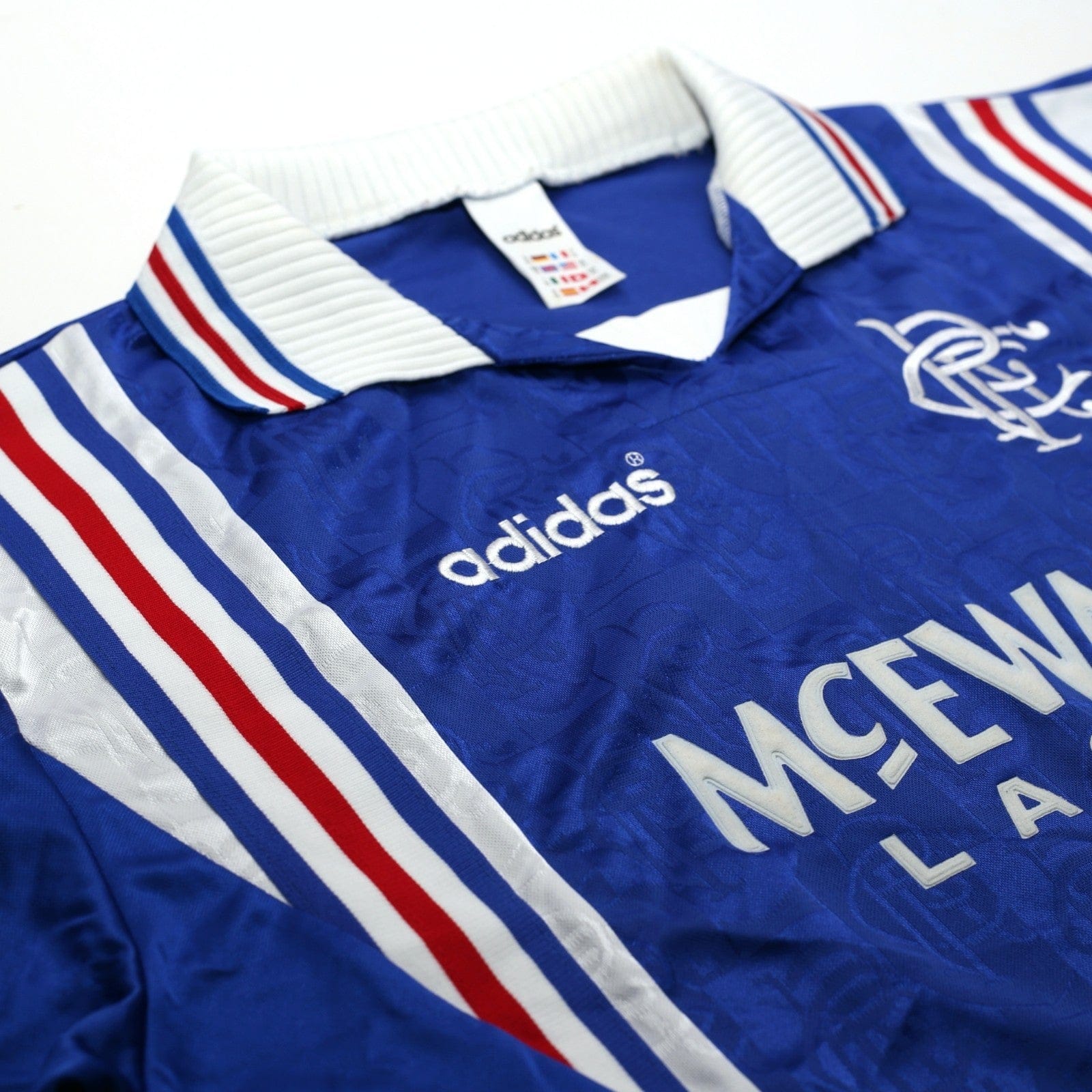 1996/97 Gascoigne #8 Rangers Vintage adidas Home Football Shirt (XL)