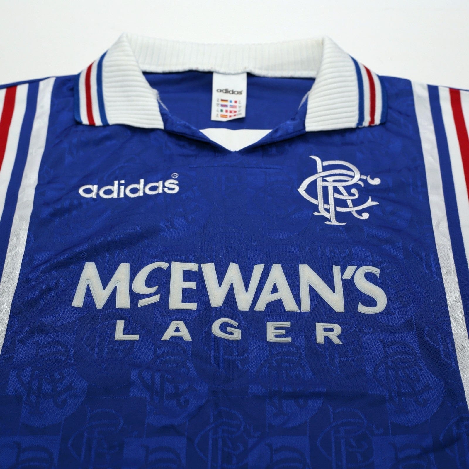 1996/97 Gascoigne #8 Rangers Vintage adidas Home Football Shirt (XL)