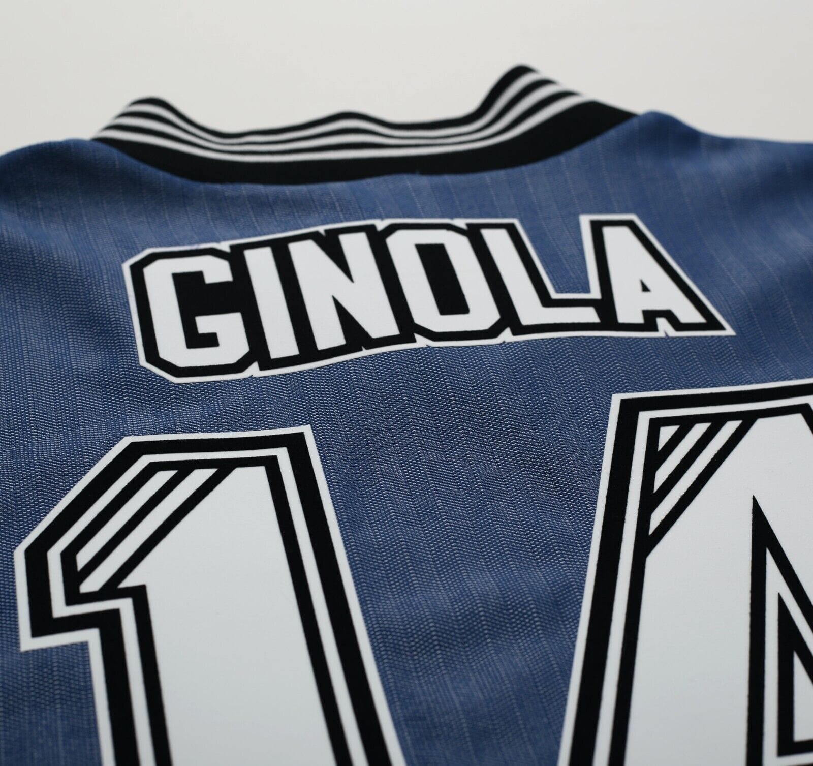 1996/97 GINOLA #14 Newcastle United Vintage adidas Away Football Shirt (L/XL)