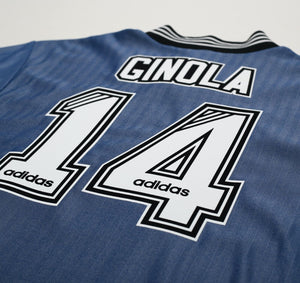 1996/97 GINOLA #14 Newcastle United Vintage adidas Away Football Shirt (L/XL)