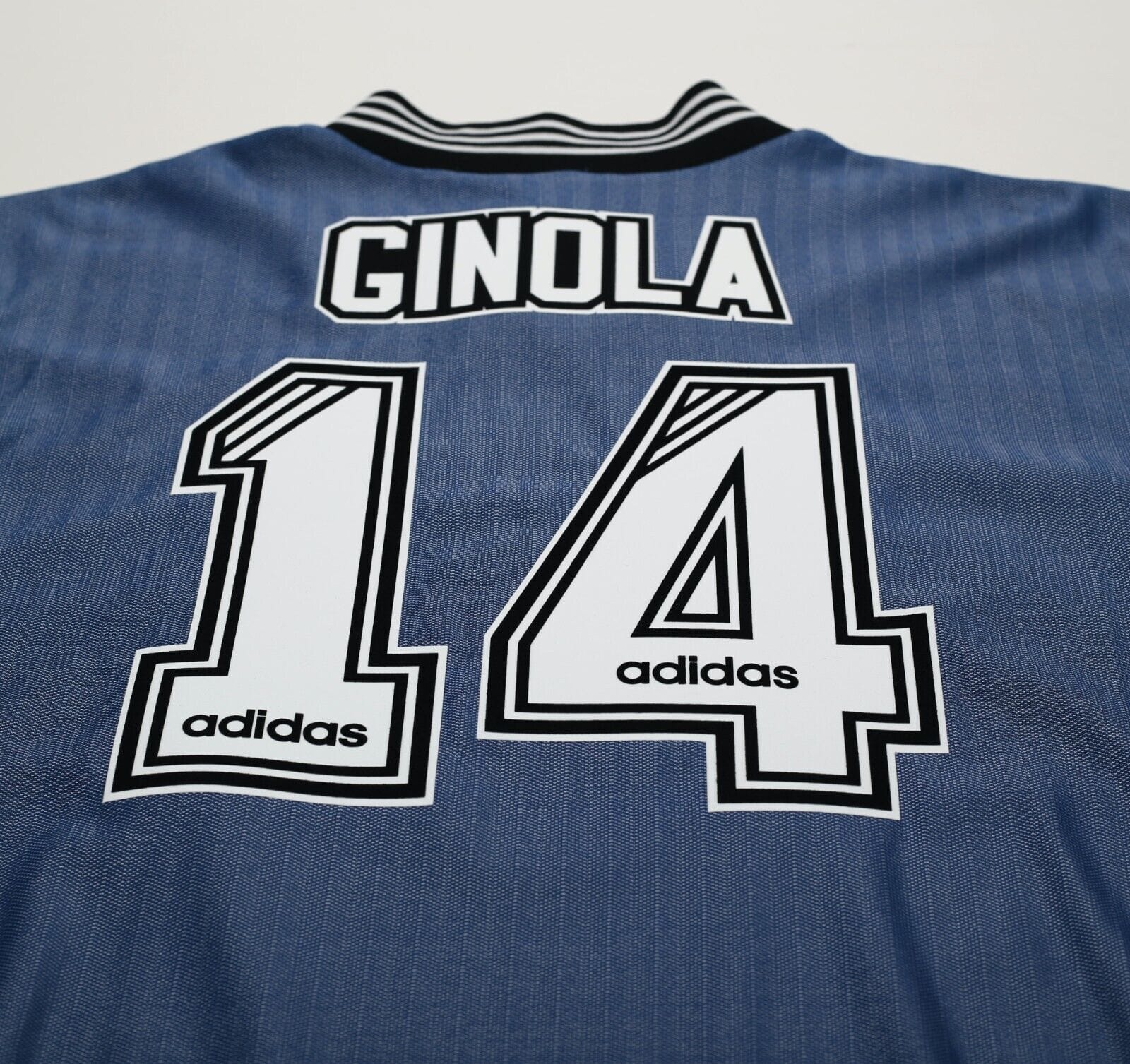 1996/97 GINOLA #14 Newcastle United Vintage adidas Away Football Shirt (L/XL)
