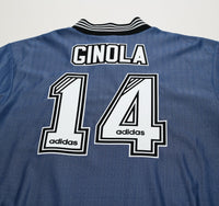 1996/97 GINOLA #14 Newcastle United Vintage adidas Away Football Shirt (L/XL)