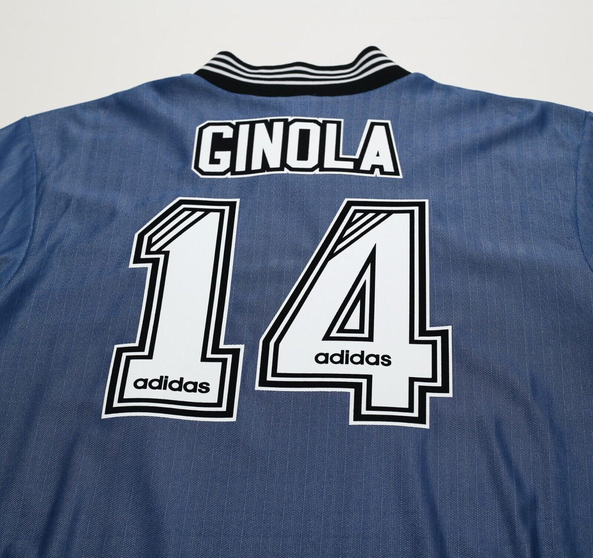 1996/97 GINOLA #14 Newcastle United Vintage adidas Away Football Shirt (L/XL)