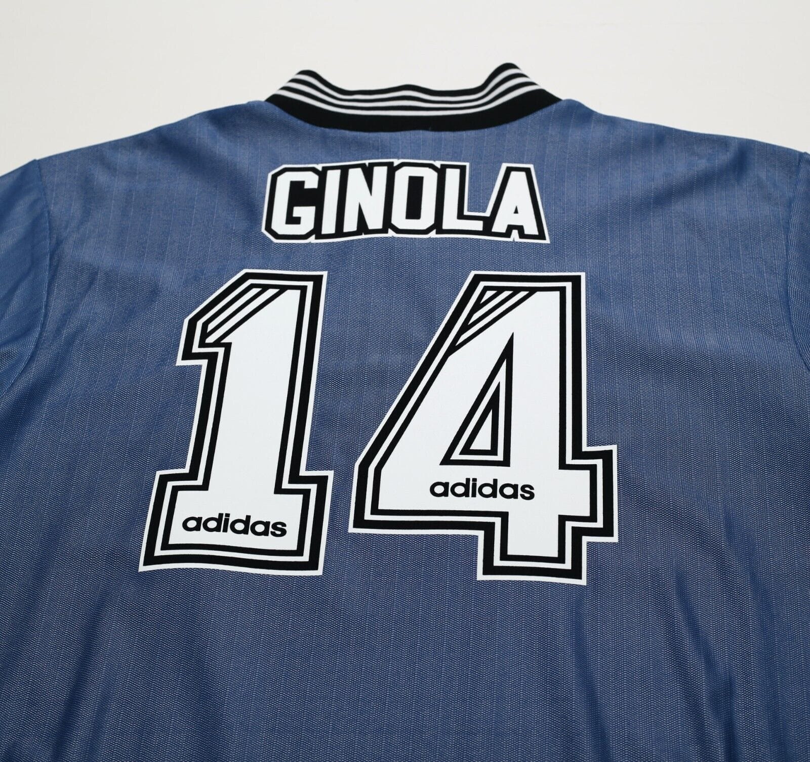 1996/97 GINOLA #14 Newcastle United Vintage adidas Away Football Shirt (L/XL)