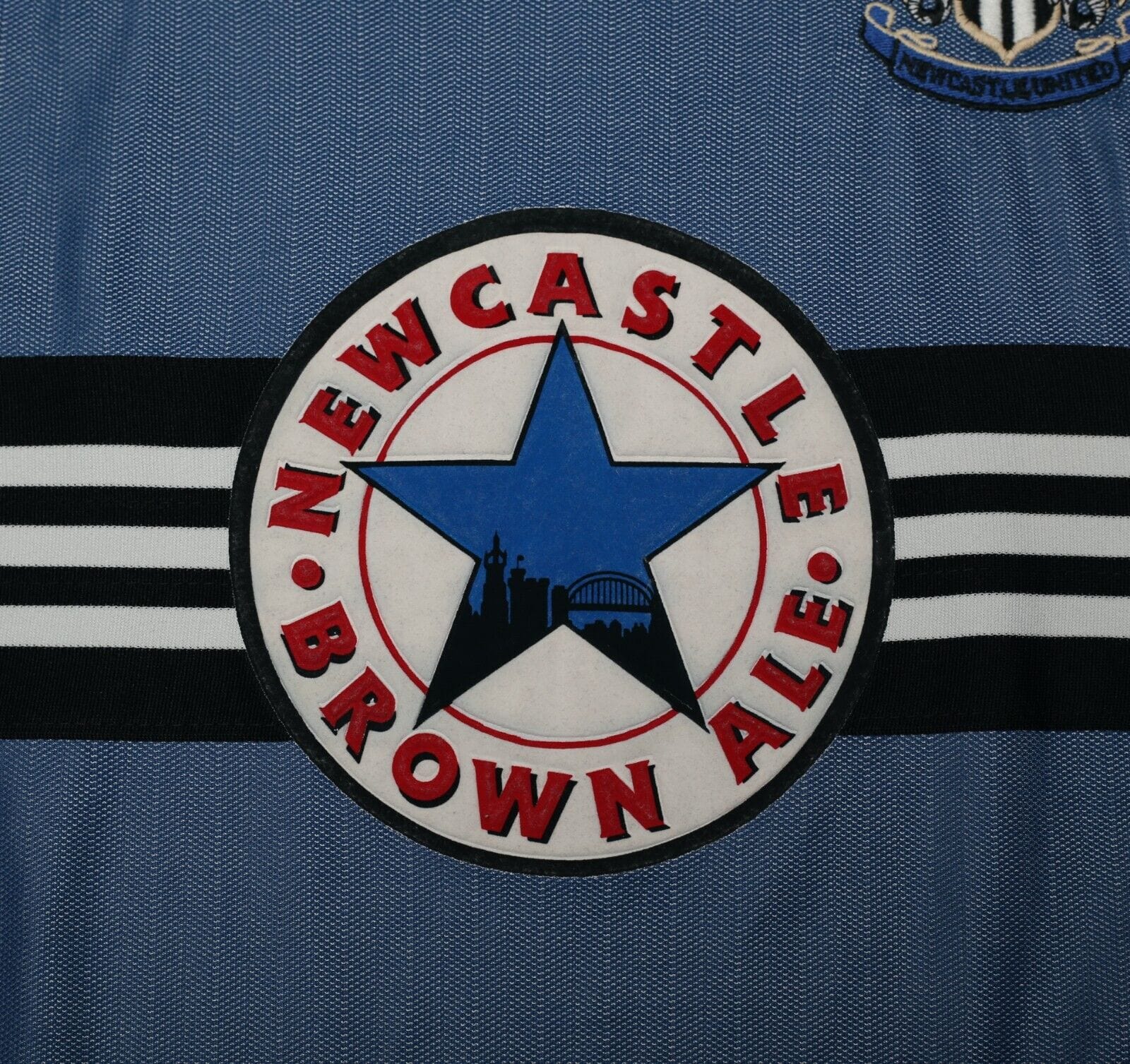 1996/97 GINOLA #14 Newcastle United Vintage adidas Away Football Shirt (L/XL)