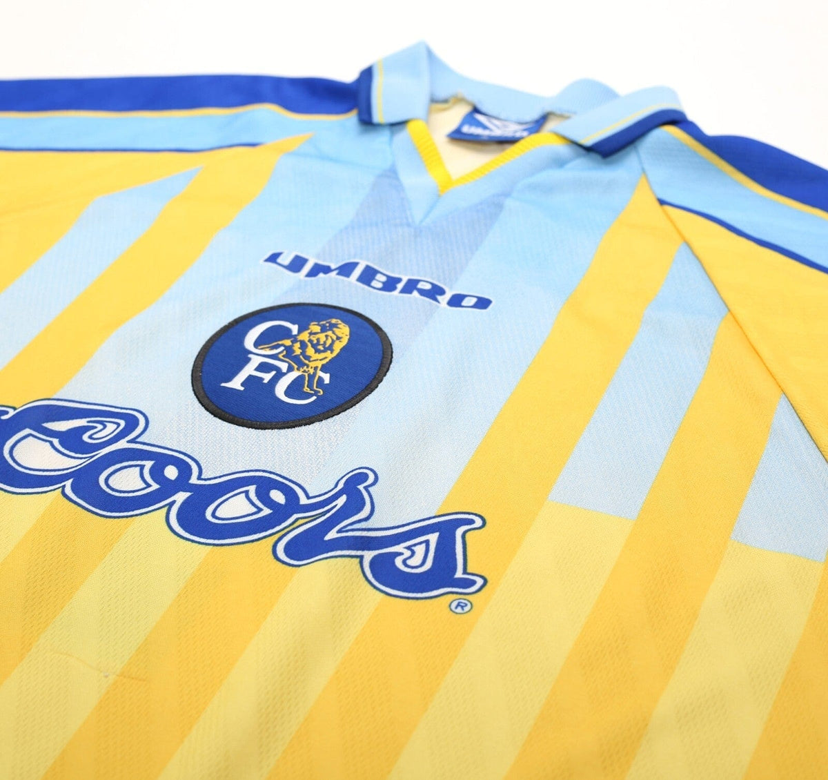 1996/97 GULLIT #4 Chelsea Vintage Umbro Away Football Shirt (XL)