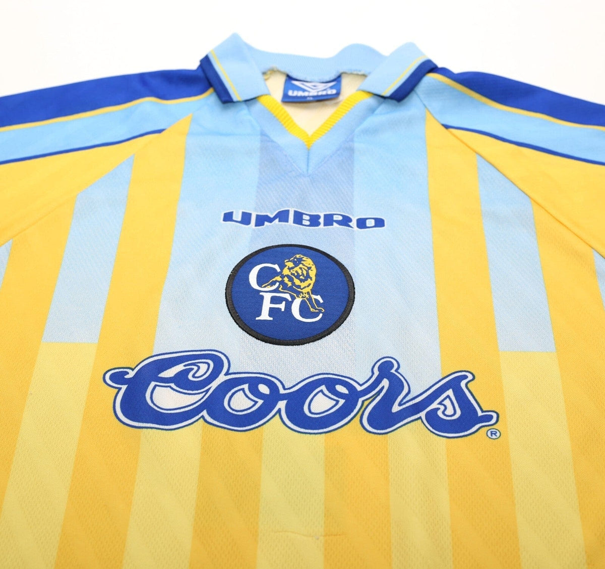 1996/97 GULLIT #4 Chelsea Vintage Umbro Away Football Shirt (XL)