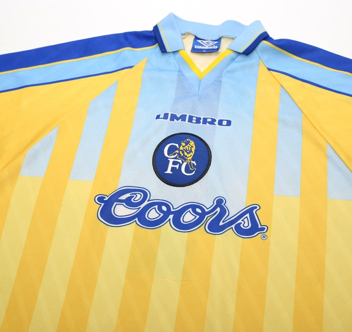 1996/97 GULLIT #4 Chelsea Vintage Umbro Away Football Shirt (XL)