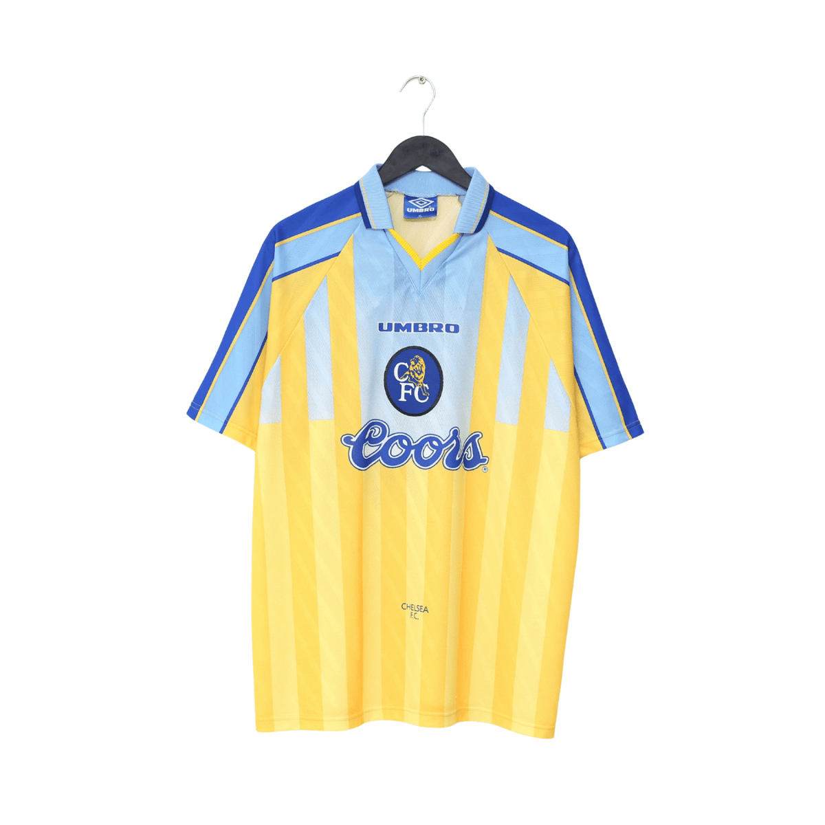 1996/97 GULLIT #4 Chelsea Vintage Umbro Away Football Shirt (XL)