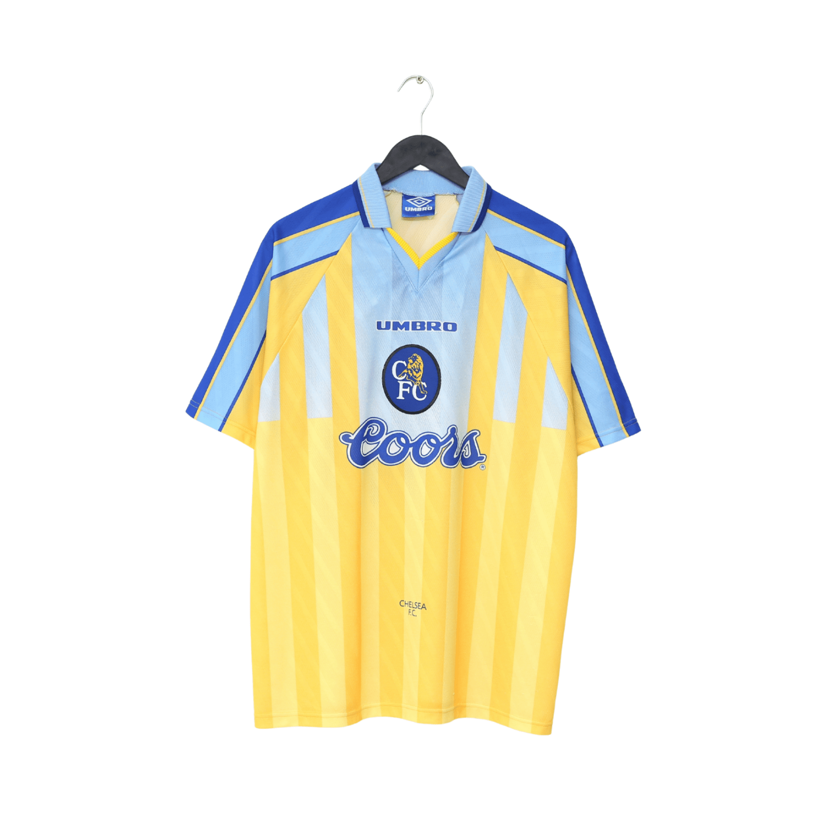 1996/97 GULLIT #4 Chelsea Vintage Umbro Away Football Shirt (XL)