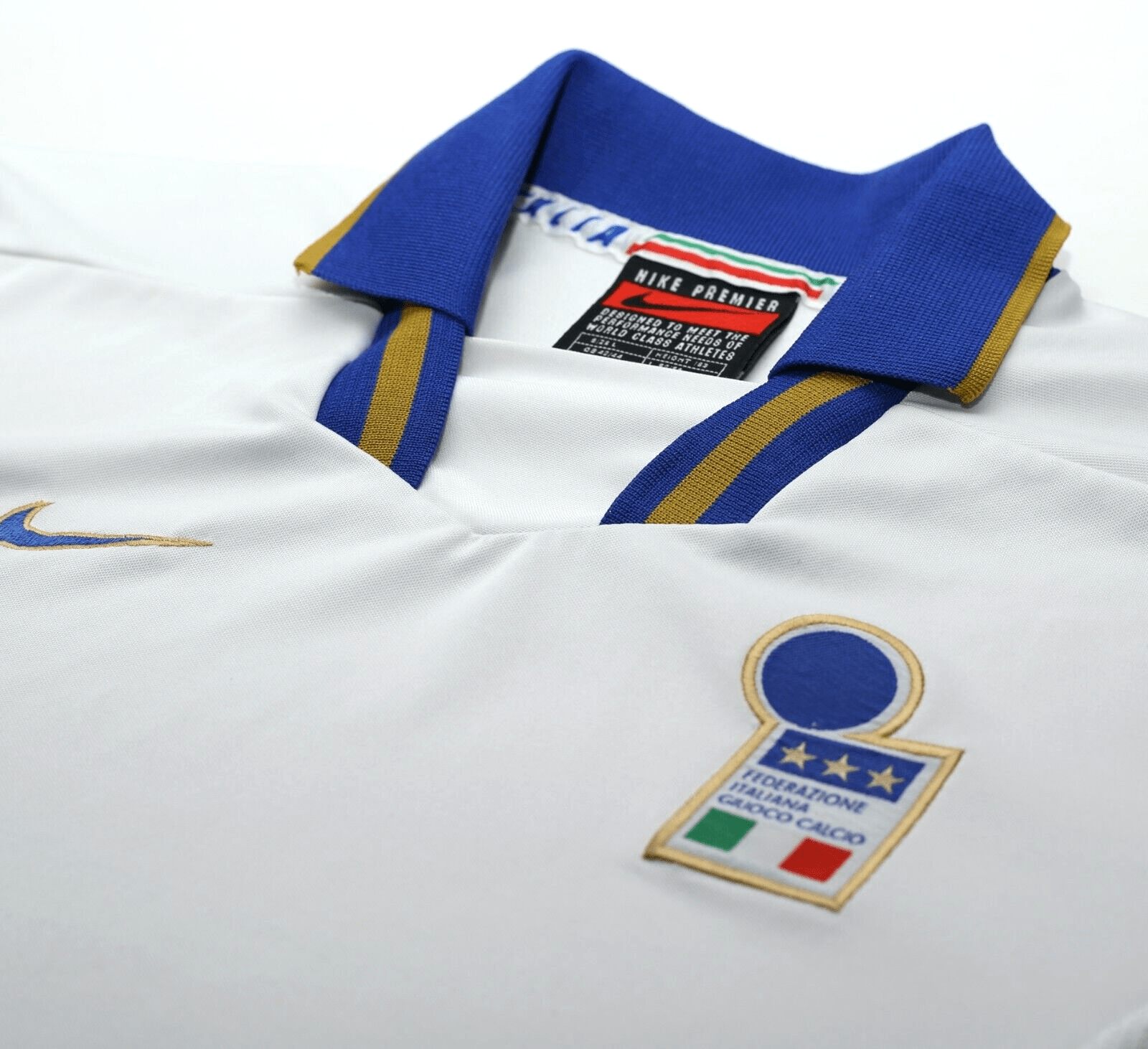 1996/97 ITALY Vintage Nike Away Football Shirt Jersey (M/L) EURO 96