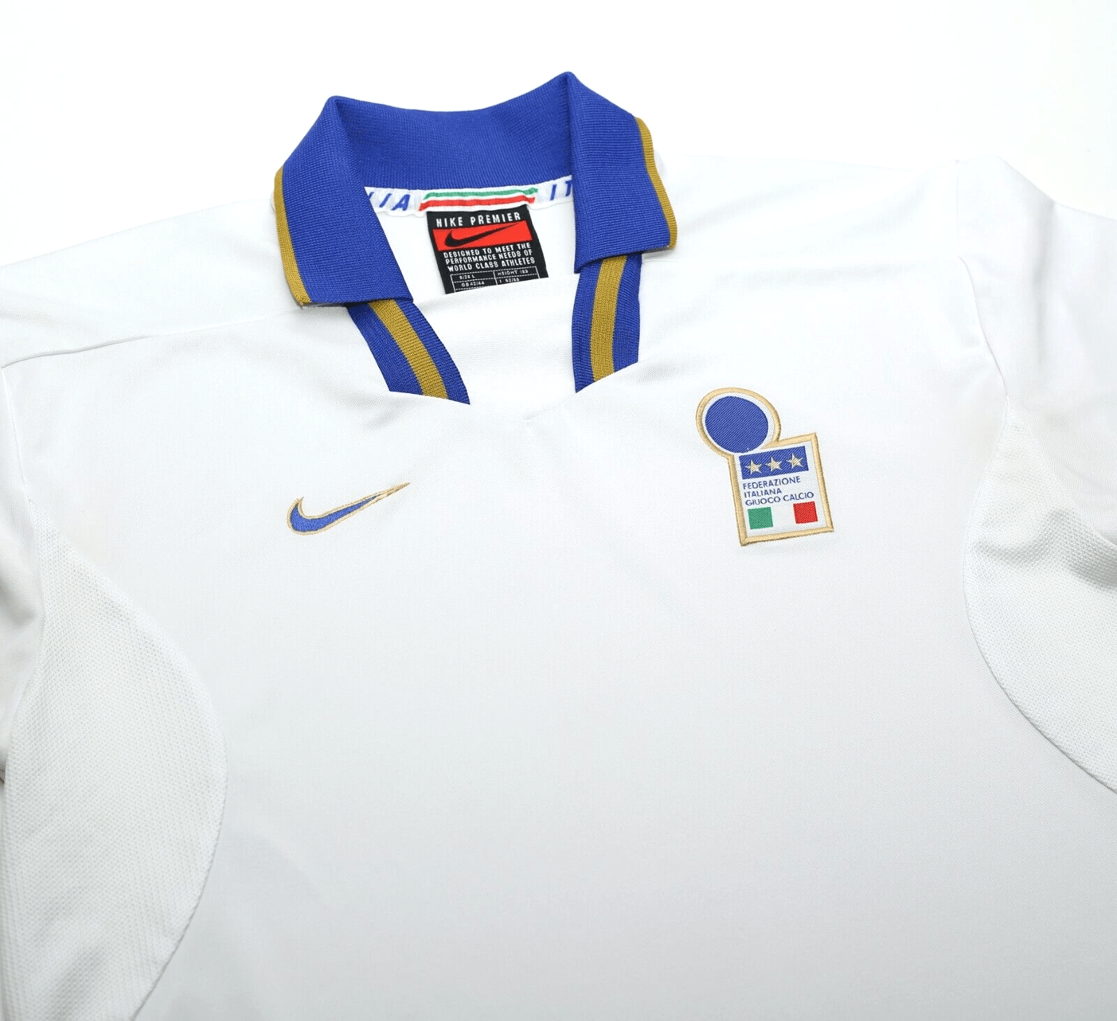 1996/97 ITALY Vintage Nike Away Football Shirt Jersey (M/L