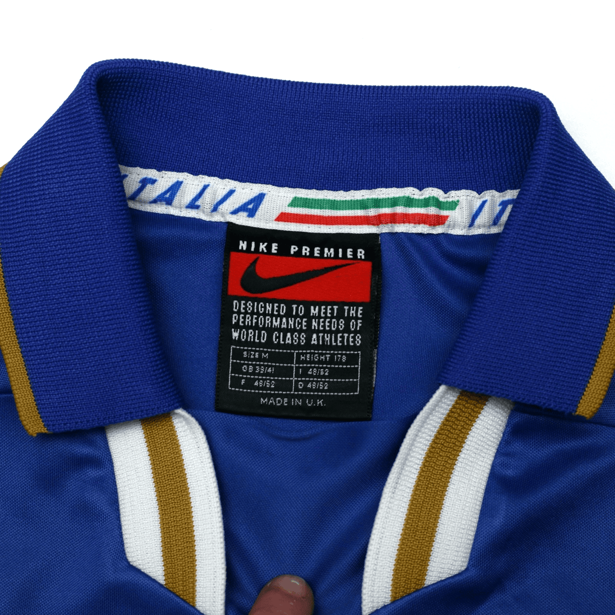 1996/97 Italy Vintage Nike Home Football Shirt (M) Euro 96