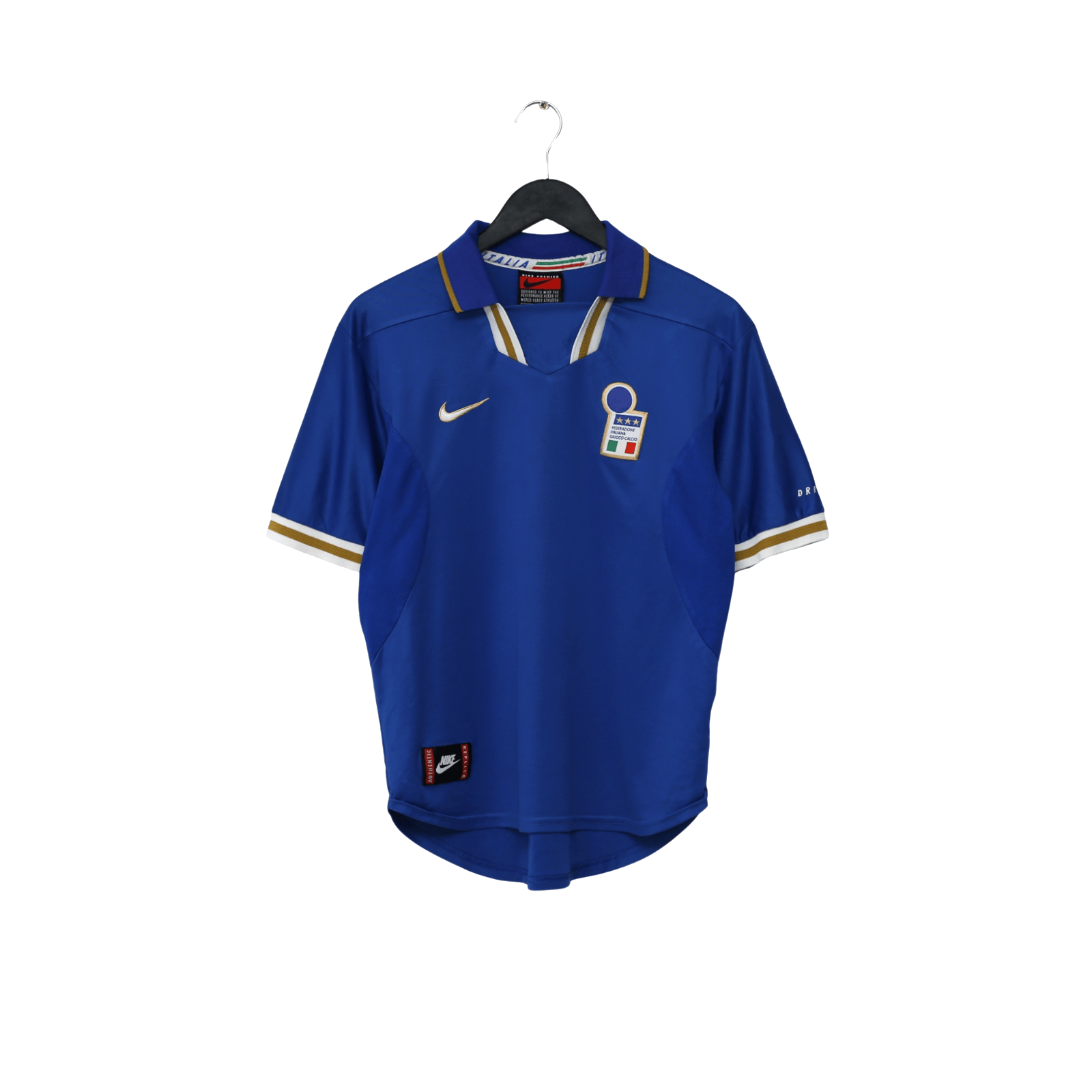 1996/97 Italy Vintage Nike Home Football Shirt (M) Euro 96