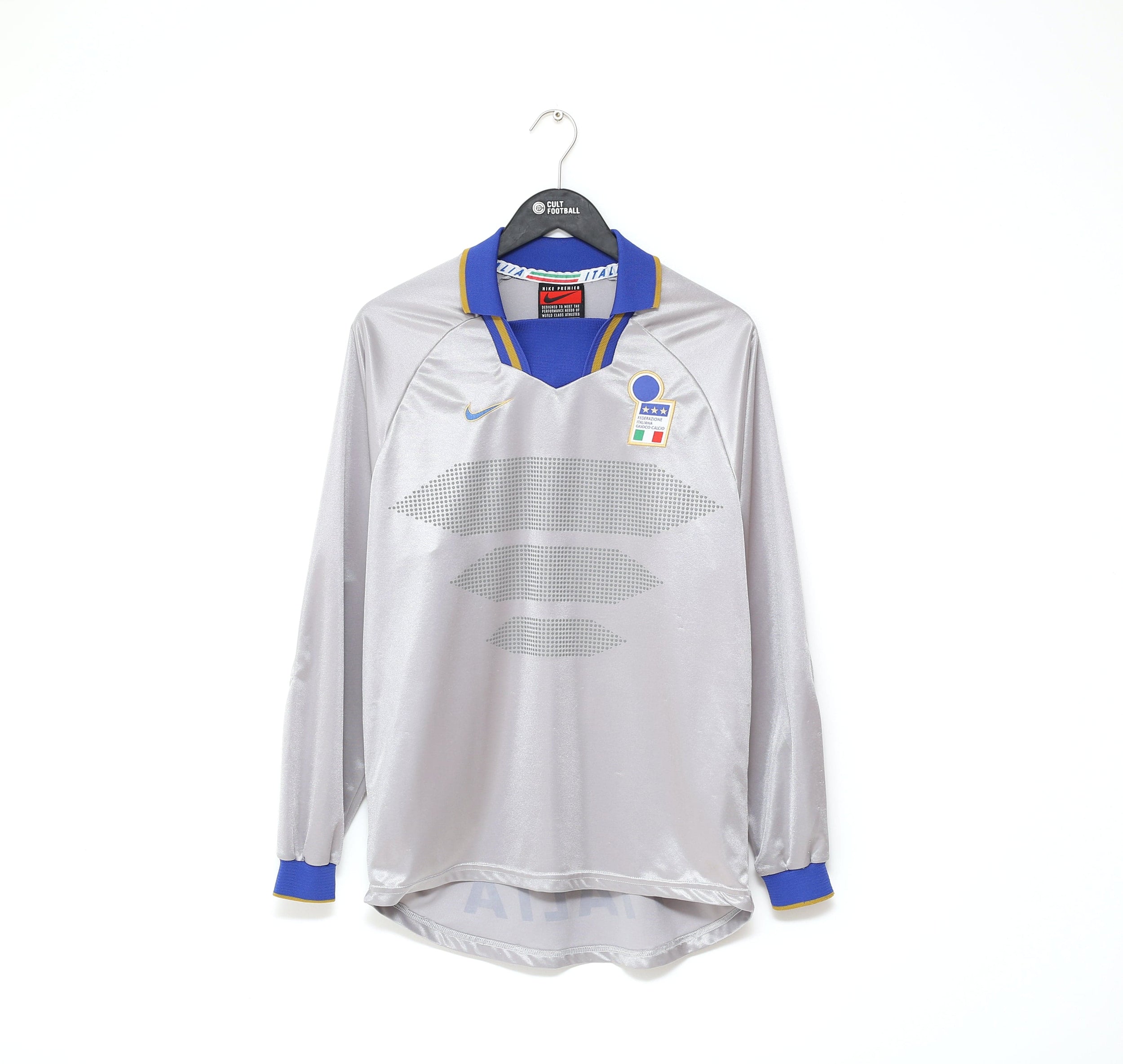 1996/97 ITALY Vintage Nike Home GK Football Shirt (M) EURO 96 Peruzzi, Pagluica