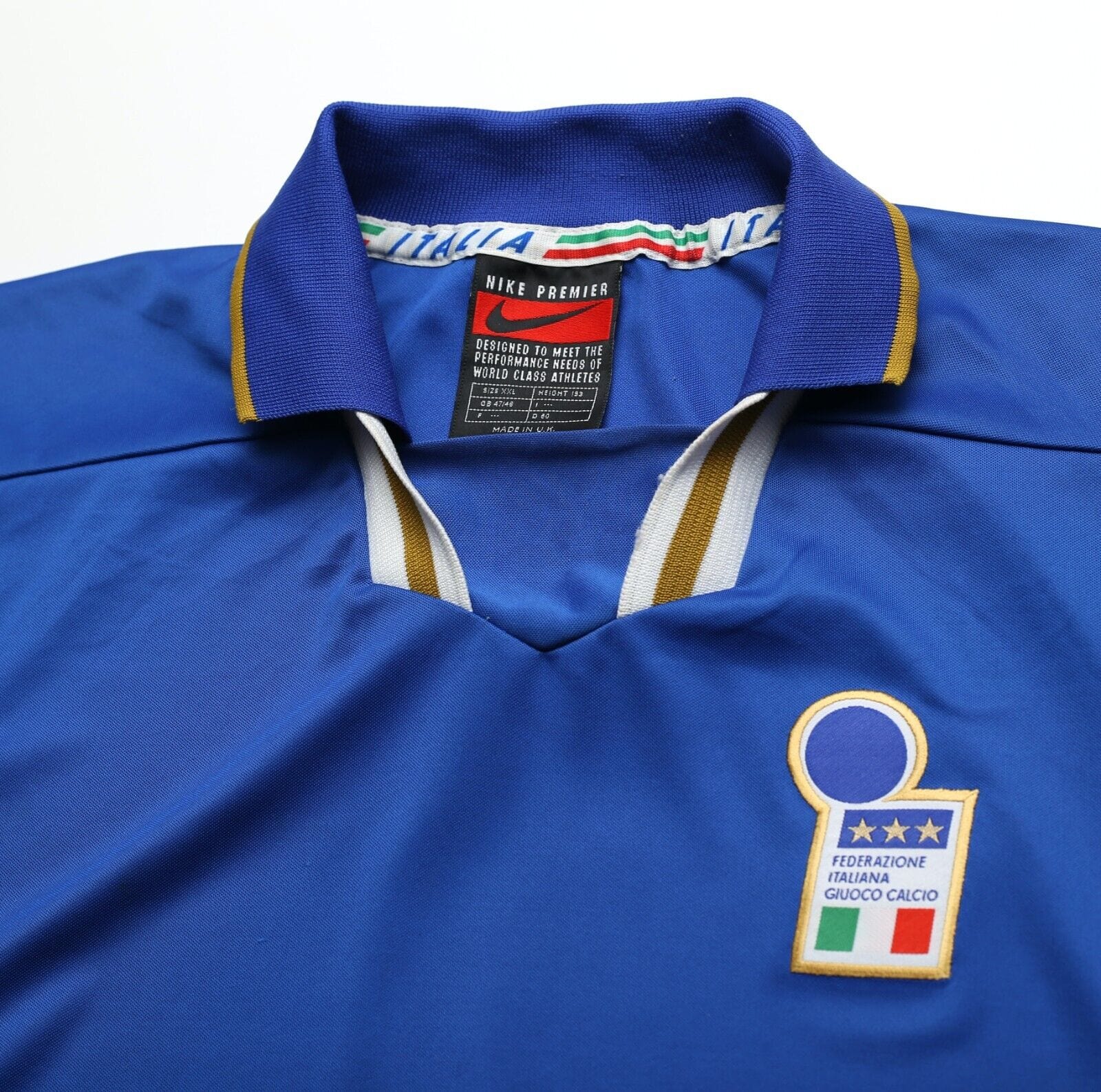 1996/97 ITALY Vintage Nike Player Issue Home Football Shirt (XL) EURO 96