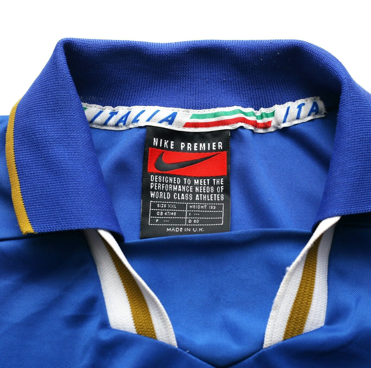 1996/97 ITALY Vintage Nike Player Issue Home Football Shirt (XL) EURO 96