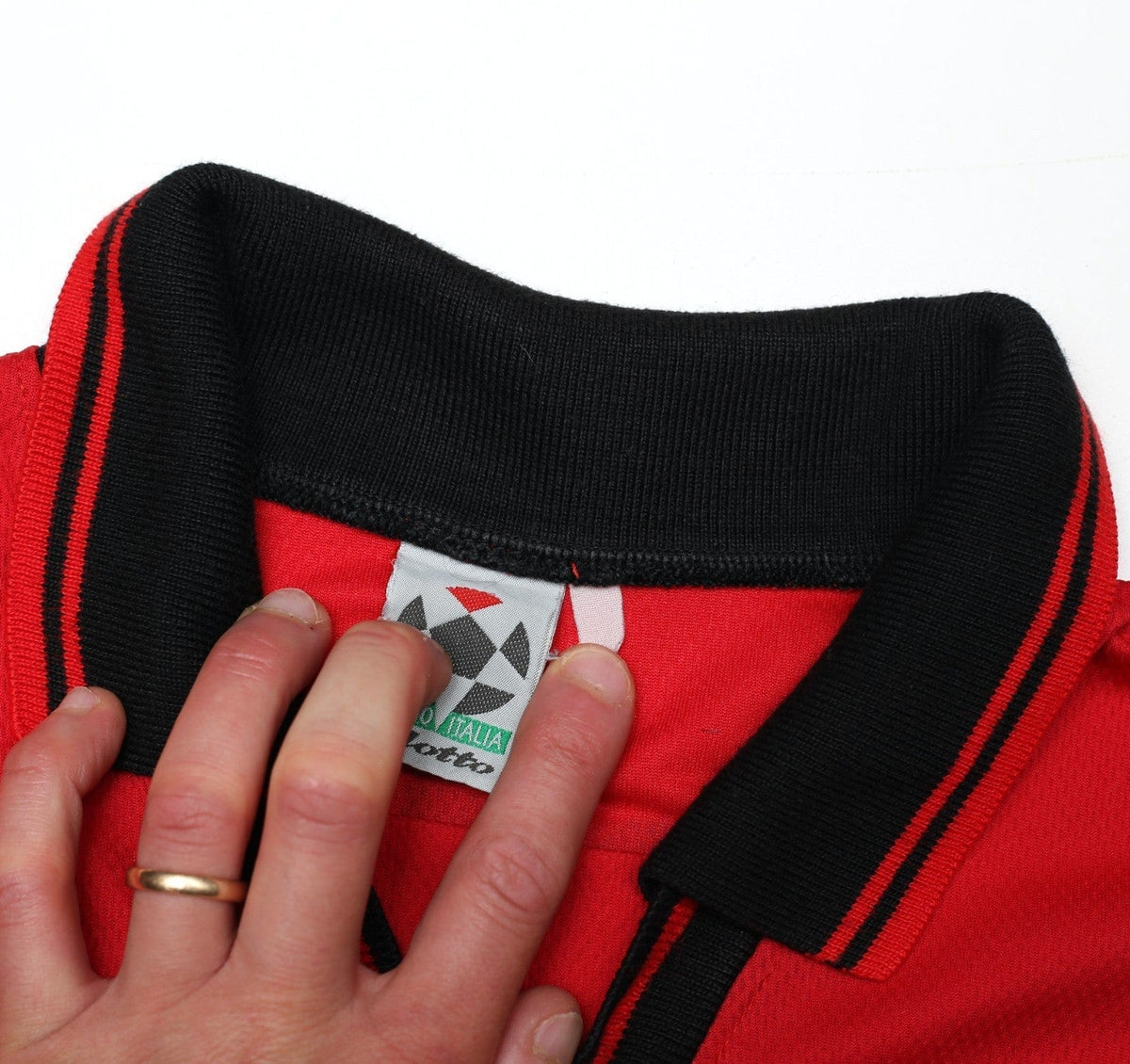 1996/97 JONES #4 Wimbledon Vintage Lotto Third Football Shirt (M)