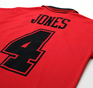 1996/97 JONES #4 Wimbledon Vintage Lotto Third Football Shirt (M)