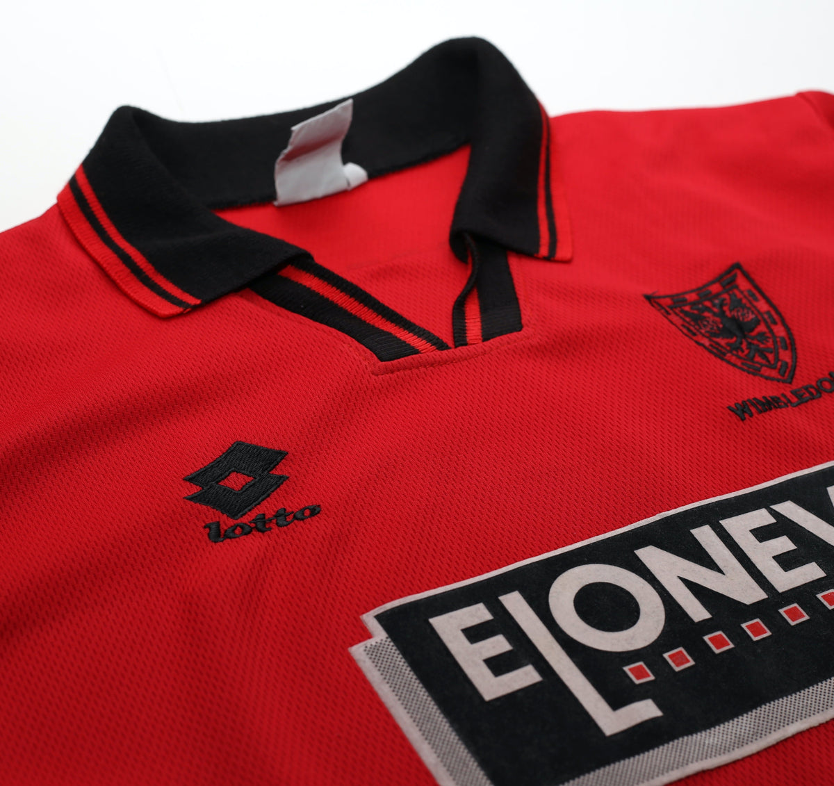 1996/97 JONES #4 Wimbledon Vintage Lotto Third Football Shirt (M)