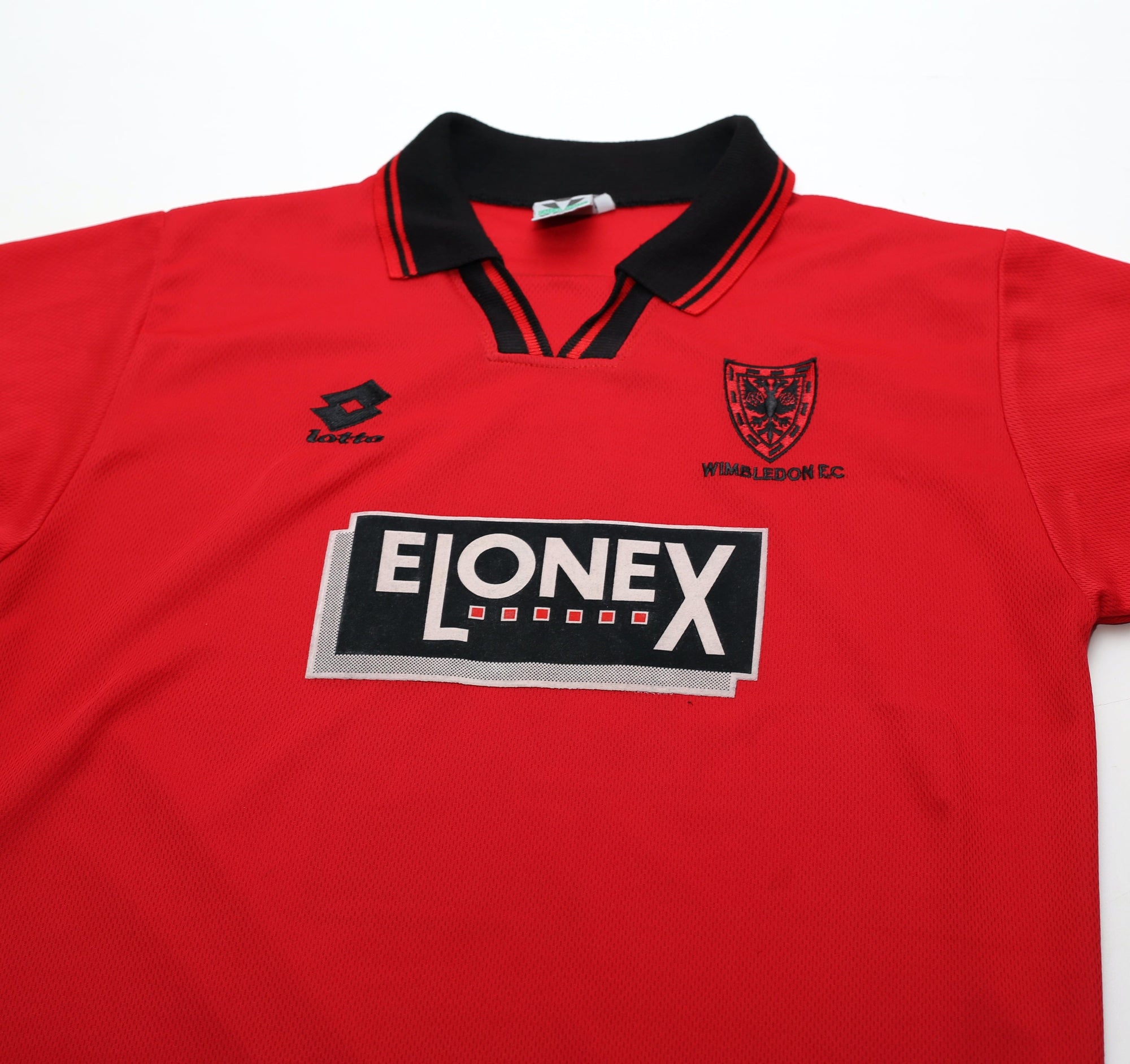 1996/97 JONES #4 Wimbledon Vintage Lotto Third Football Shirt (M)