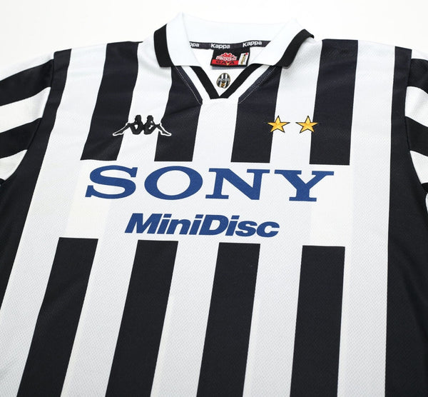 1996/97 JUVENTUS Vintage Kappa Home Football Shirt Jersey (L) SONY