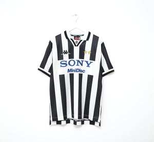 1996/97 JUVENTUS Vintage Kappa Home Football Shirt Jersey (L) SONY MiniDisk