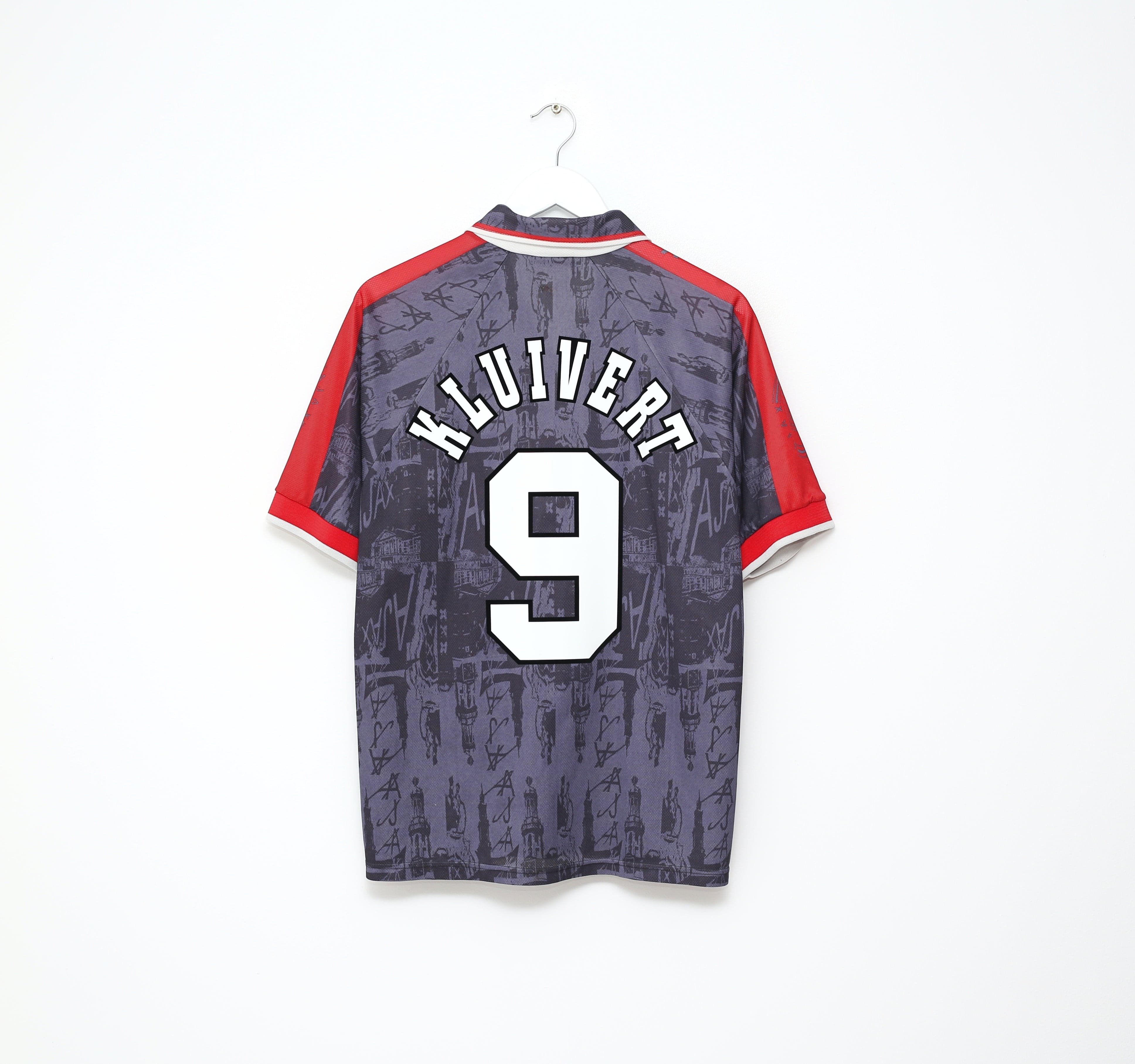 1996/97 KLUIVERT #9 Ajax Vintage Umbro Away Football Shirt
