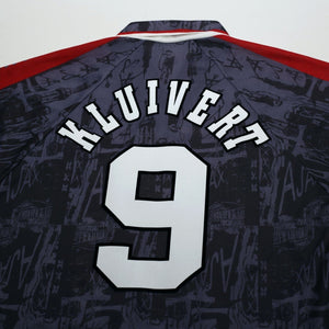 1996/97 Kluivert #9 Ajax Vintage Umbro Away Football Shirt (M)