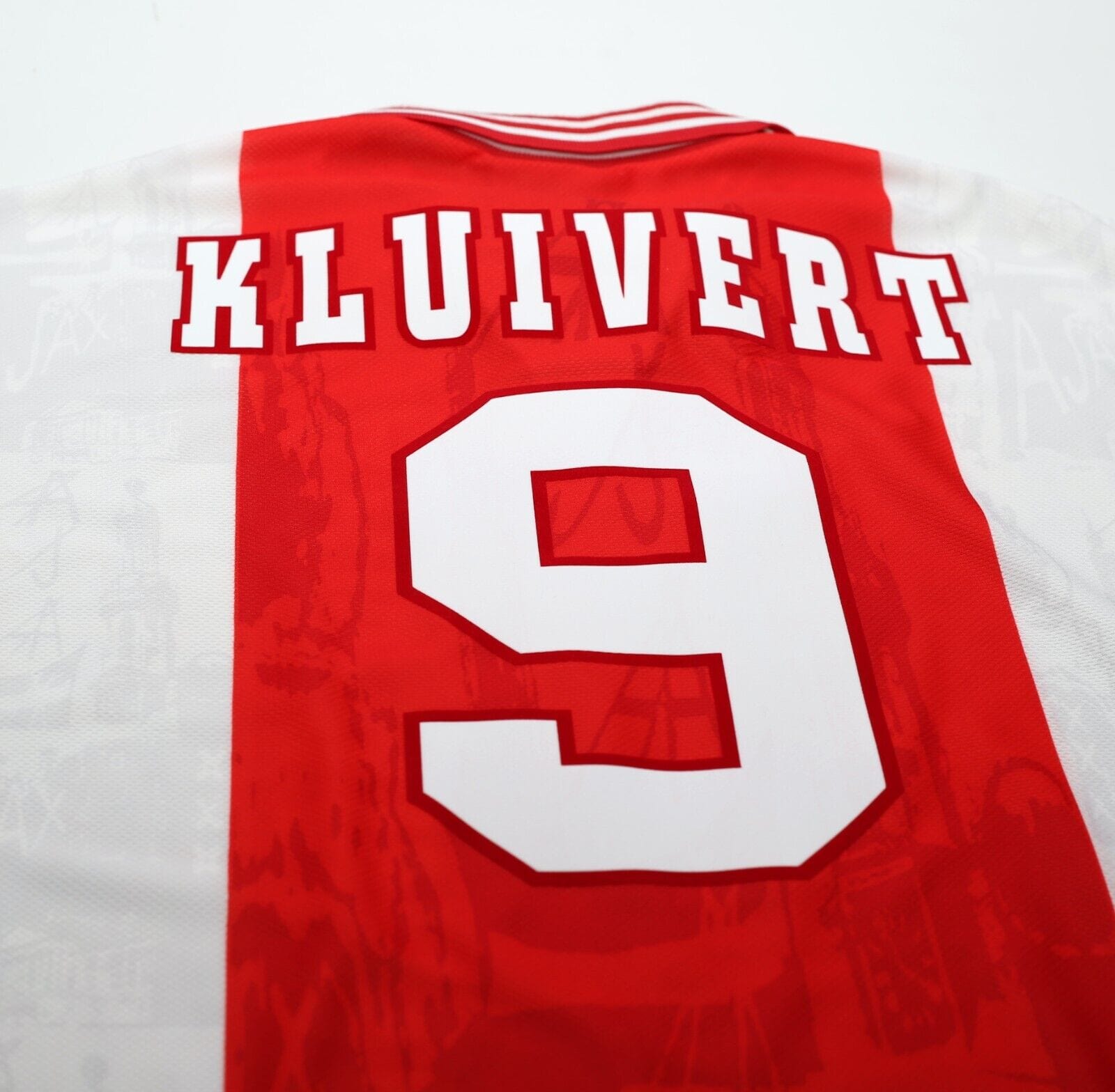 1996/97 KLUIVERT #9 Ajax Vintage Umbro Home Football Shirt Jersey (XL ...