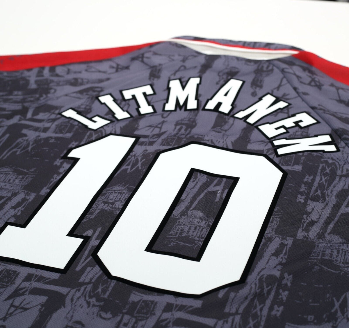 1996/97 LITMANEN #10 Ajax Vintage Umbro Away Football Shirt Jersey (L/XL)