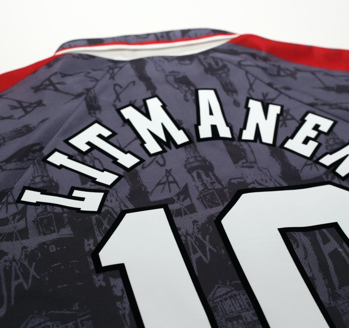 1996/97 LITMANEN #10 Ajax Vintage Umbro Away Football Shirt Jersey (L/XL)