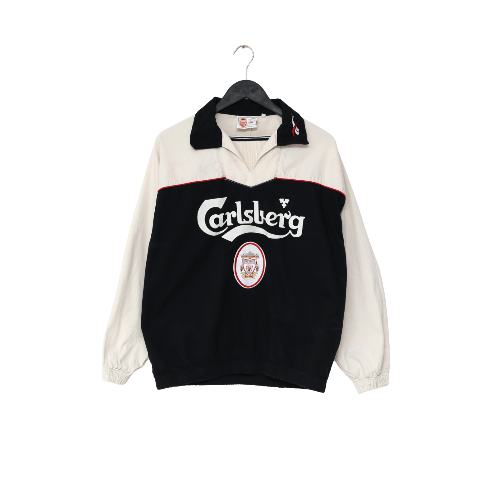 1996/97 LIVERPOOL Vintage Reebok Football Drill Top (S/M)