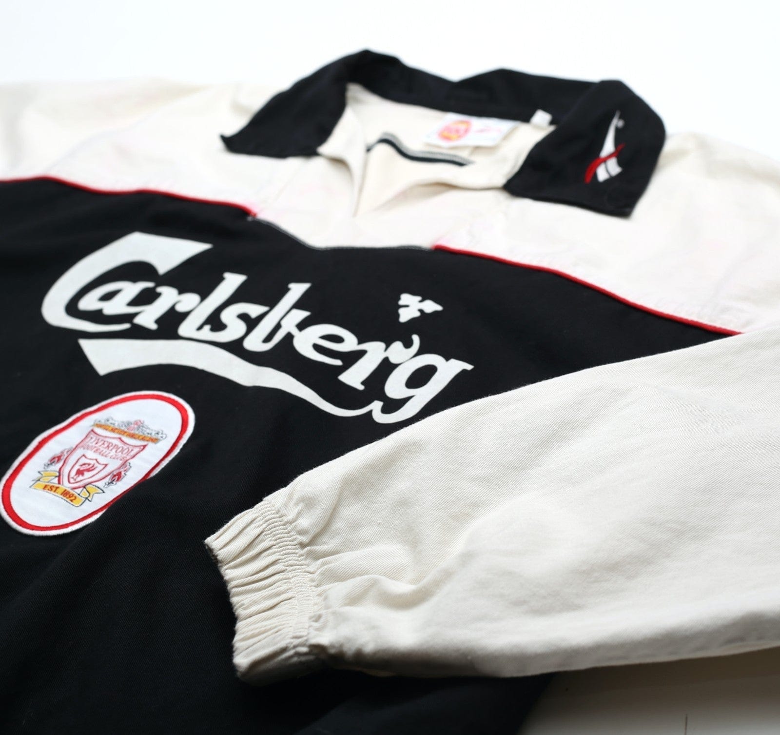 1996/97 LIVERPOOL Vintage Reebok Football Drill Top (S/M)