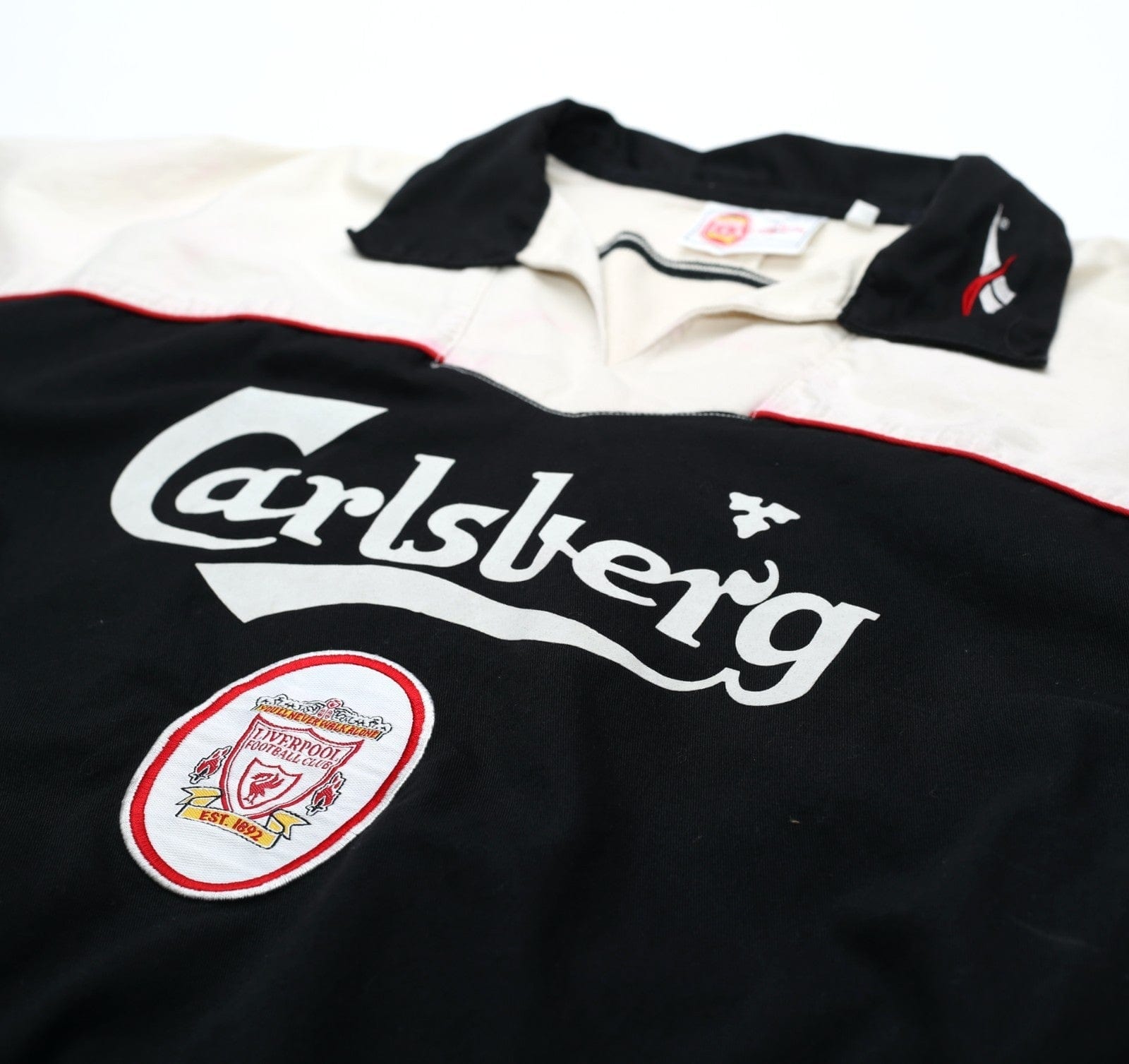 1996/97 LIVERPOOL Vintage Reebok Football Drill Top (S/M)