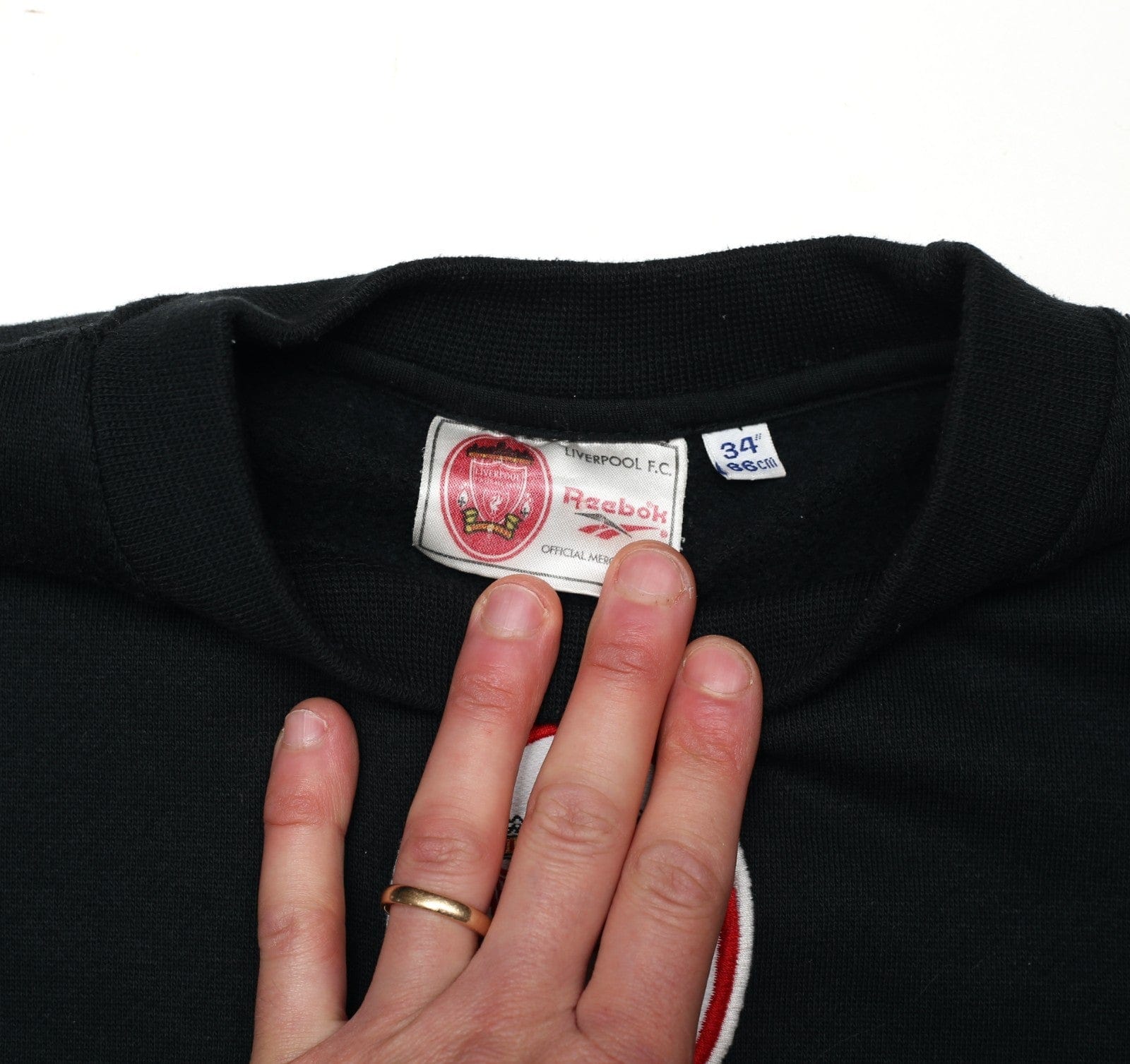 1996/97 LIVERPOOL Vintage Reebok Football Sweatshirt (S) 34