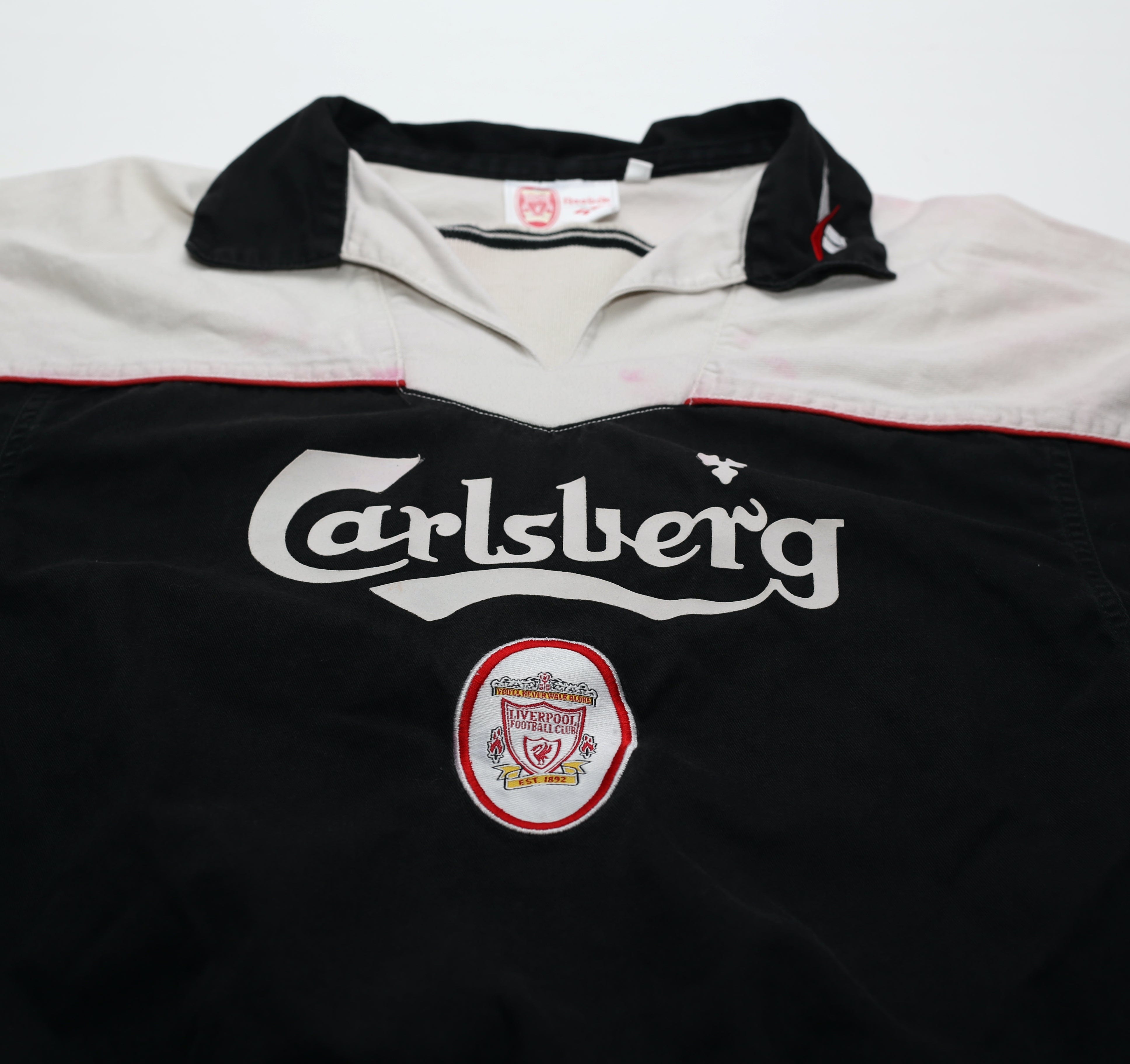 1996/97 Liverpool Vintage Reebok Football Training Drill Top (XS) 34