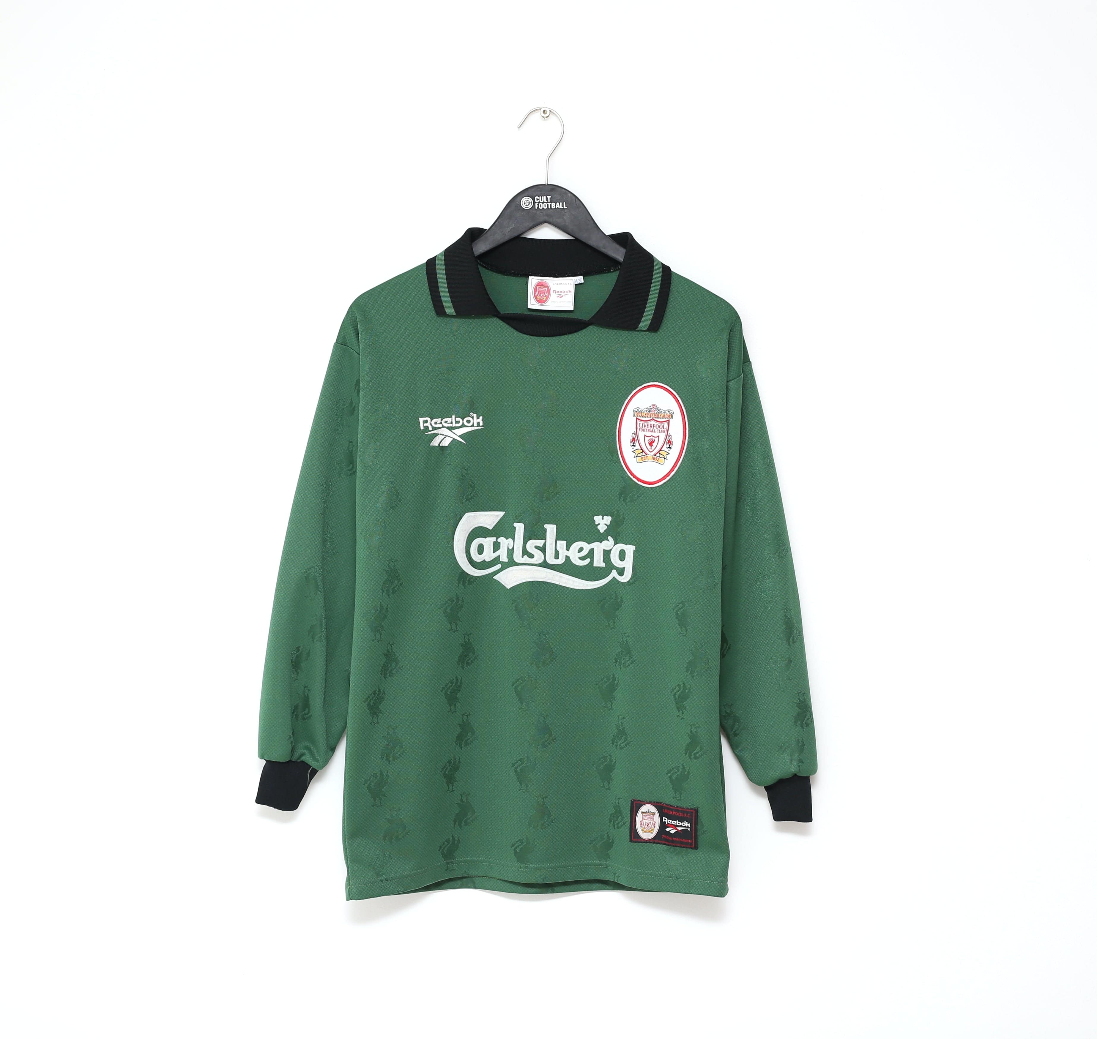 1996/97 LIVERPOOL Vintage Reebok Home GK Football Shirt