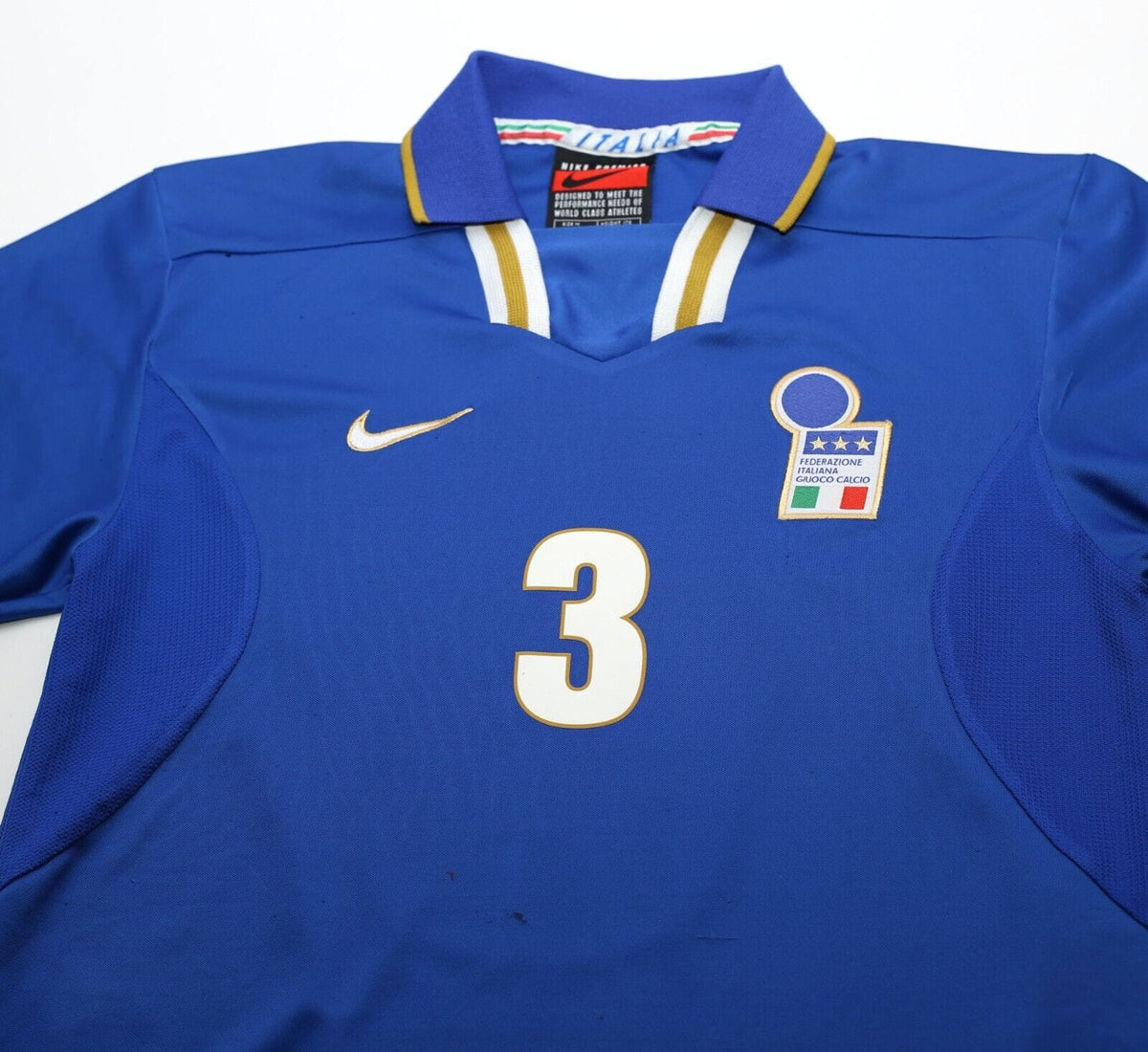 1996/97 MALDINI #3 Italy Vintage Nike Home Football Shirt (M) EURO 96