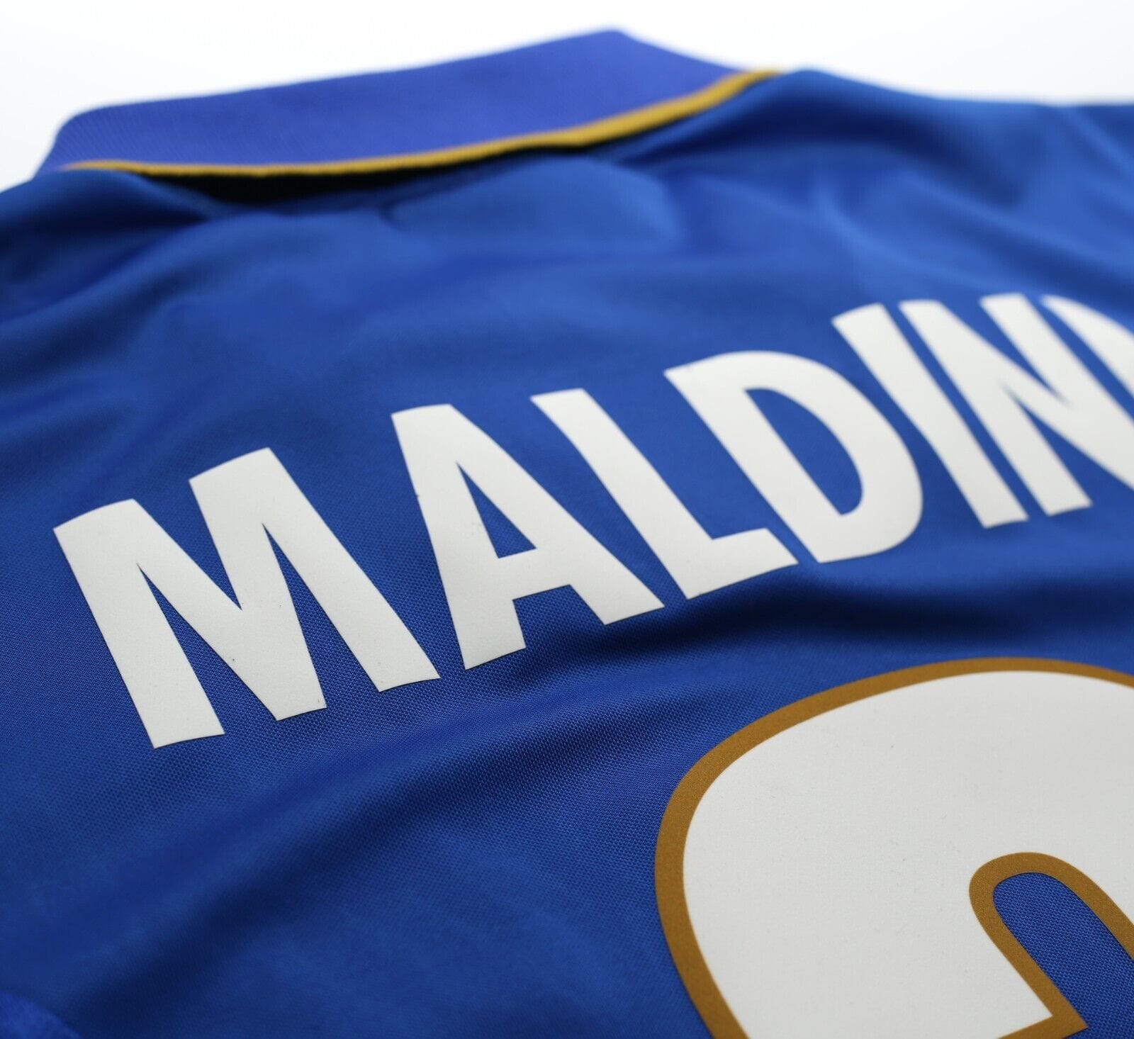 1996/97 MALDINI #3 Italy Vintage Nike Home Football Shirt (M) EURO 96