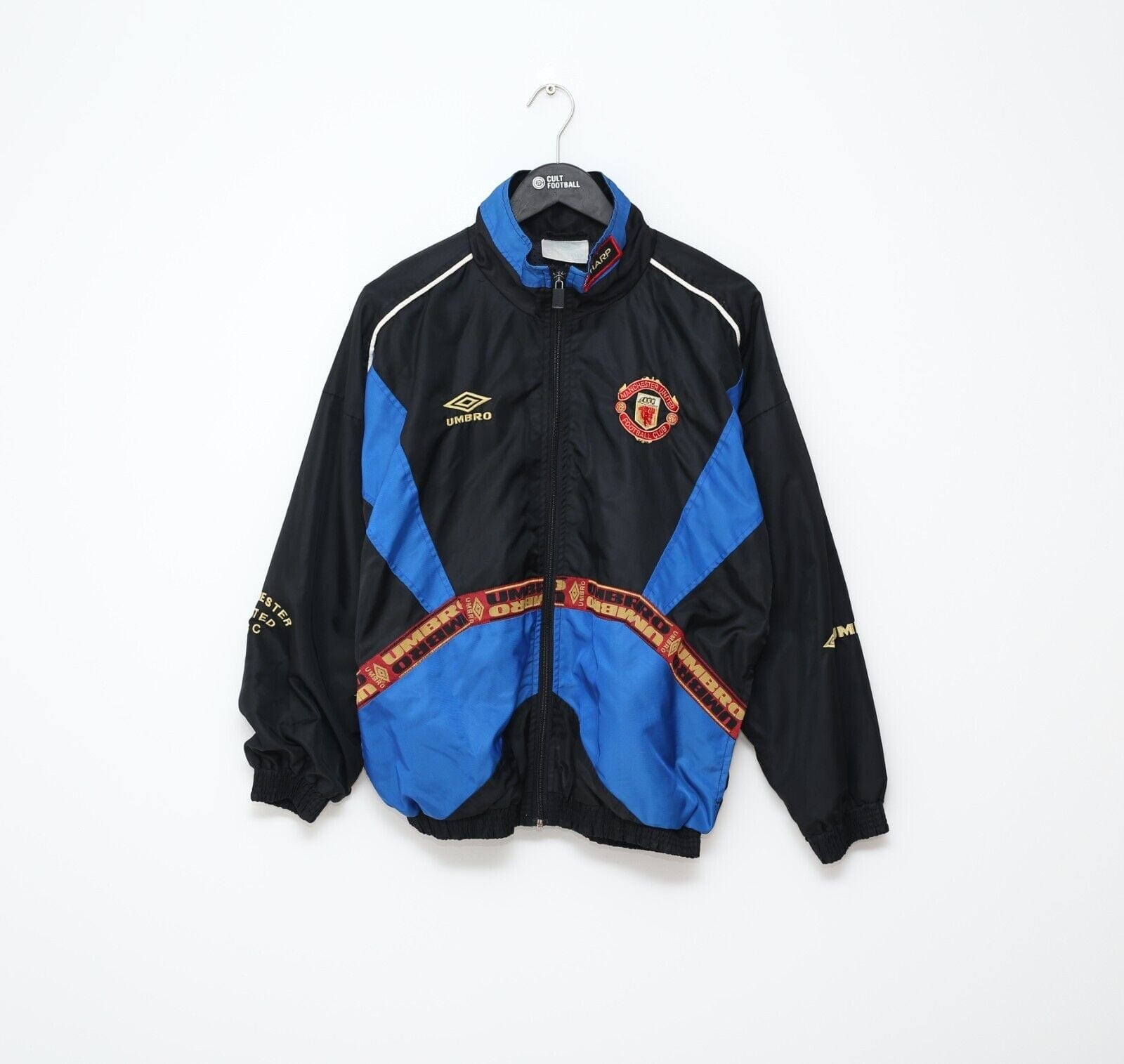 1996/97 MANCHESTER UNITED Vintage Umbro Track Top Rain