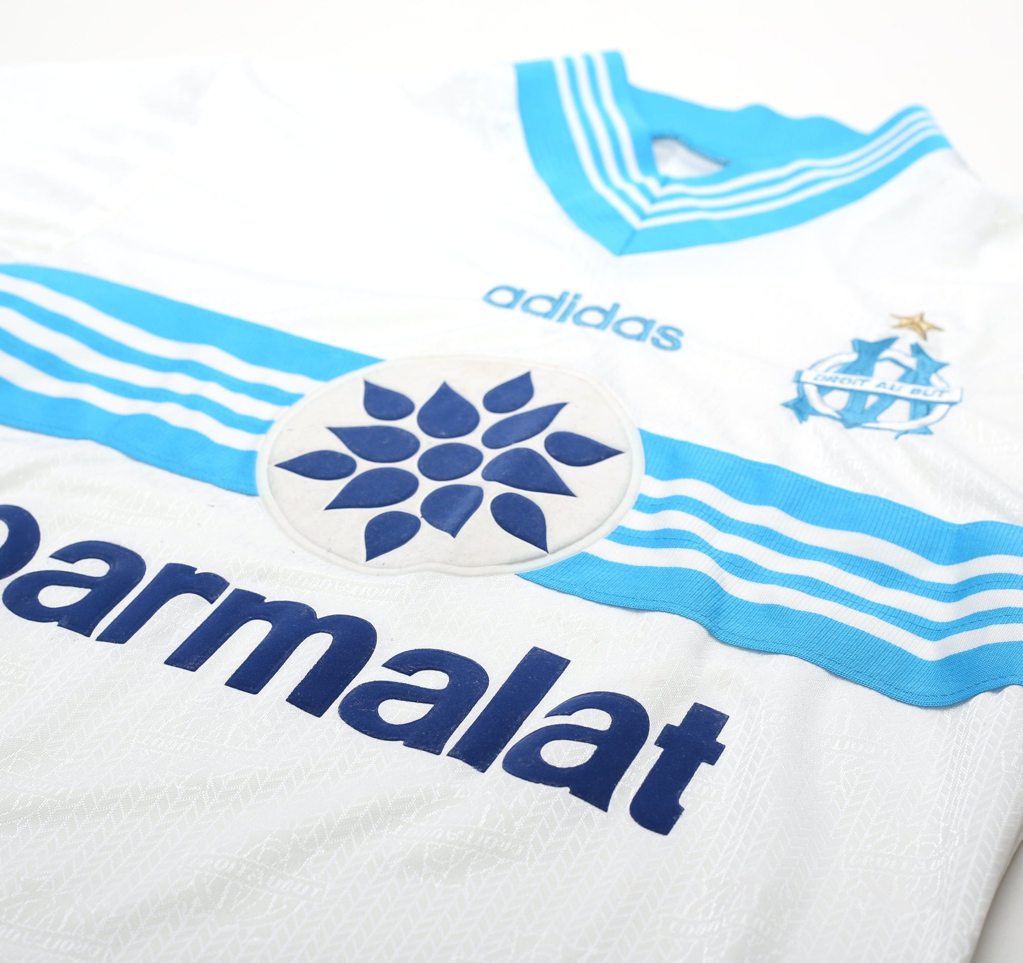 1996/97 MARSEILLE Vintage adidas Home Football Shirt (S)