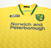 1996/97 NORWICH CITY Vintage Mitre Home Football Shirt (L)