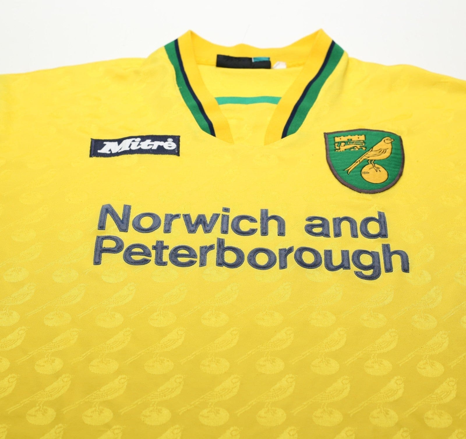 1996/97 NORWICH CITY Vintage Mitre Home Football Shirt (L)