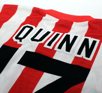1996/97 QUINN #17 Sunderland Vintage AVEC Home Football Shirt Jersey (XXL)