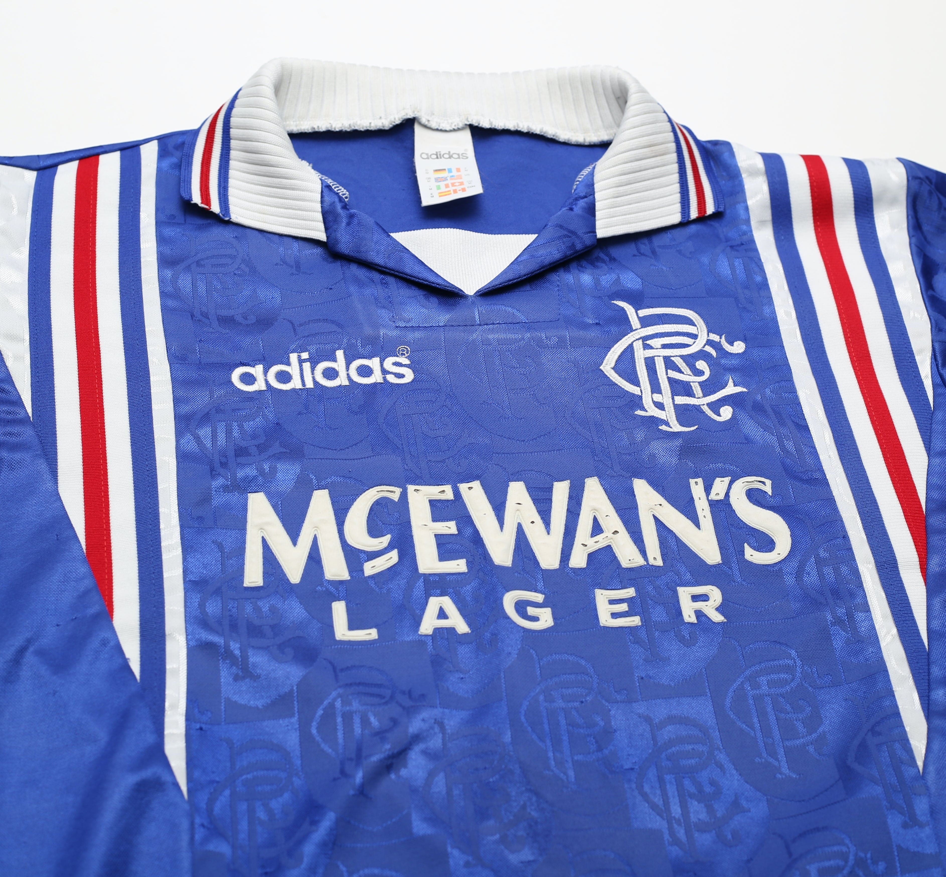 Glasgow Rangers 1996-97 Adidas M Home Jersery