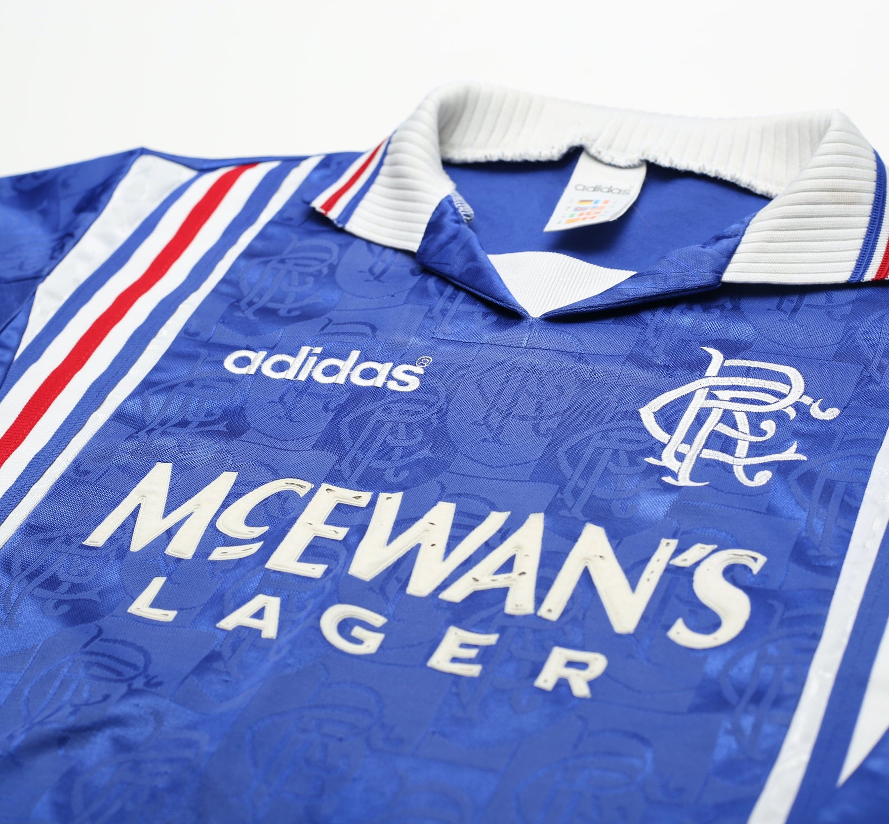 1996/97 RANGERS Vintage adidas Home Football Shirt Jersey (M ...
