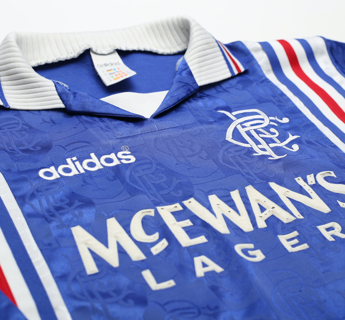 Glasgow Rangers 1996-1997 Home Short Sleeve Football Shirt [As worn by B.  Laudrup, Gascoigne & McCoist]