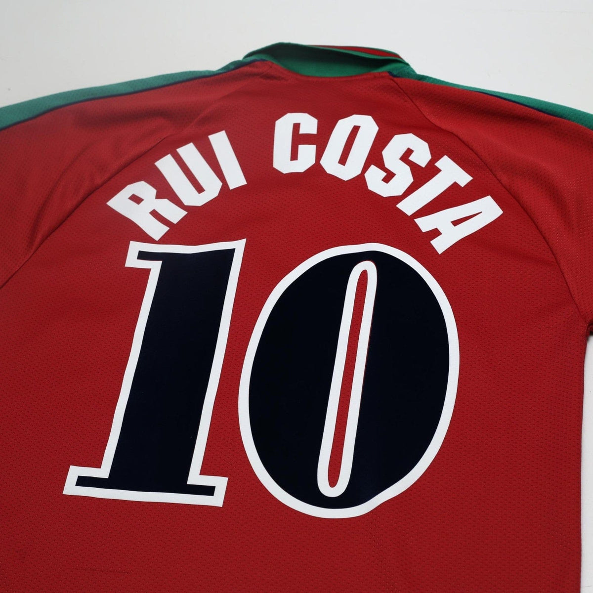 1996/97 Rui Costa #10 Portugal Vintage Olympic Home Football Shirt (M/L)